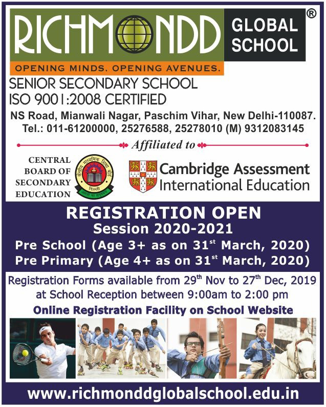 Admission Open, West Delhi Schools, Paschim Vihar School, Schools in Delhi