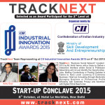 TrackNext Selected as 2nd Level Award Participant in CII Industrial Innovation Awards 2015